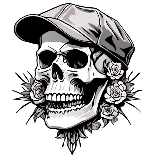 skull with cap