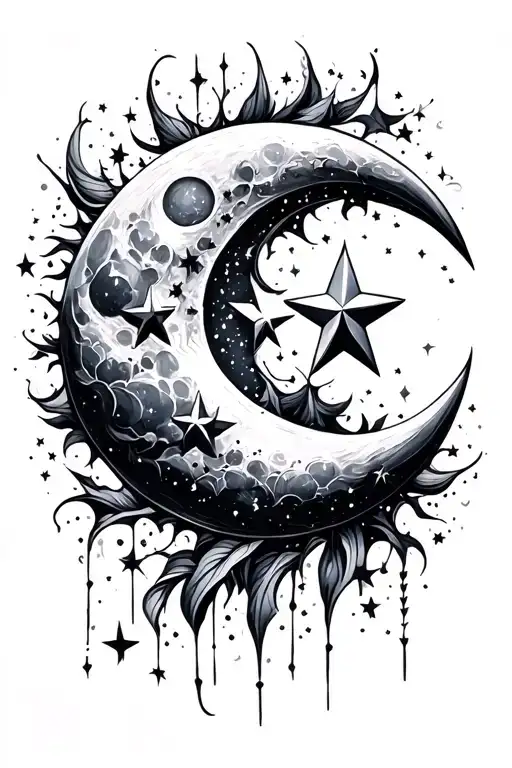 Star moon made