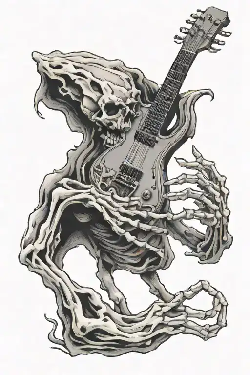 rock music skeleton hand