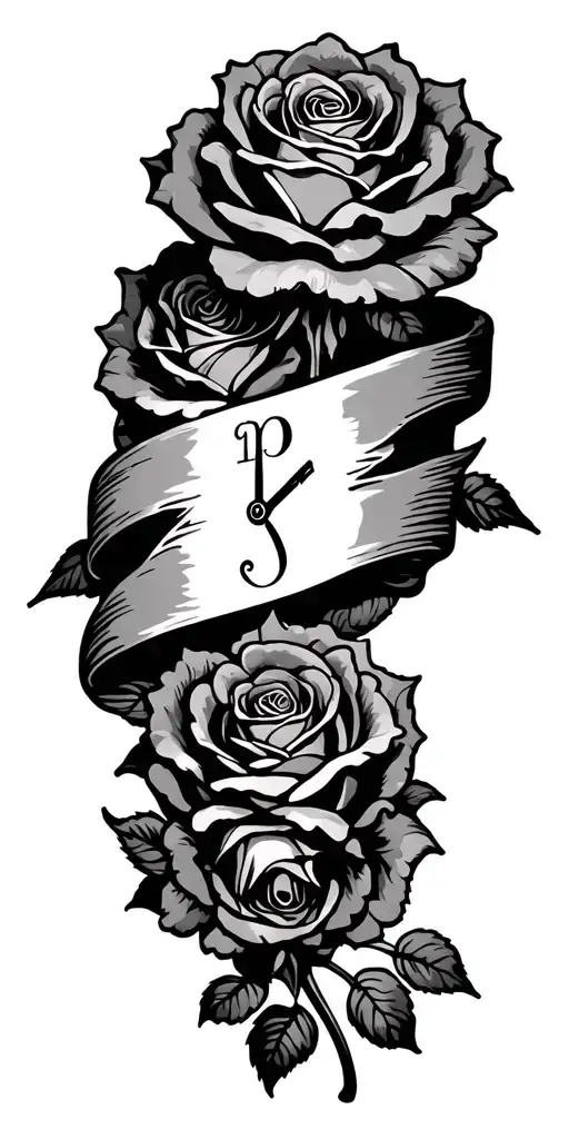 passing time, banner, roses