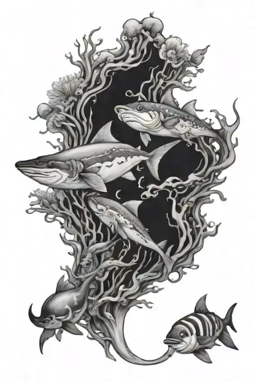 underwater ocean scene