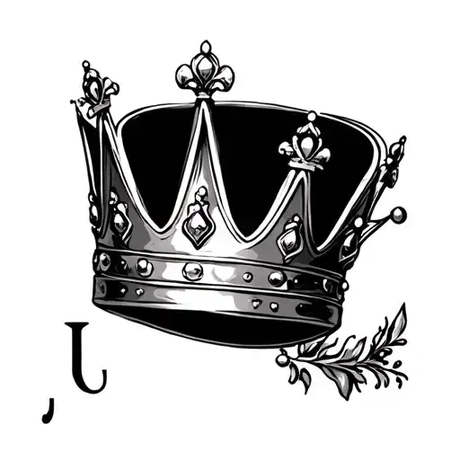 crown incorporated with the letter j - Variation 2