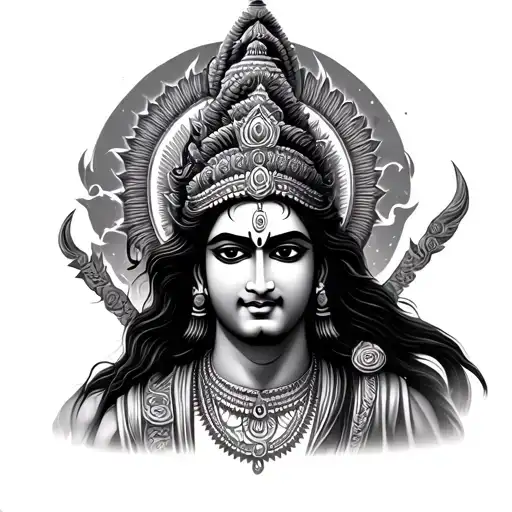 lord vishnu tattoo - Variation 2