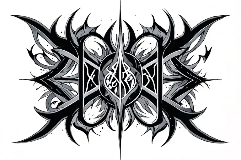 "Void" cybersigil tribal