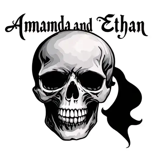 "Amanda and Ethan" skull - Variation 2