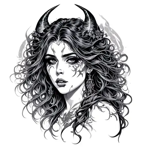 Demonic woman