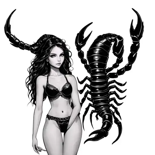 Stinging Scorpio with two girls