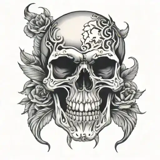 skull wearing