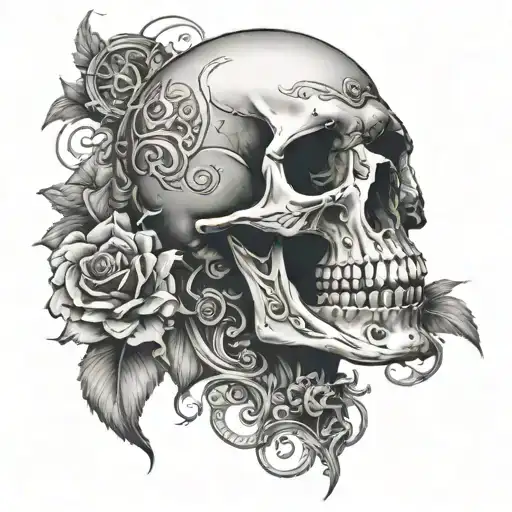 skull wearing - Variation 2