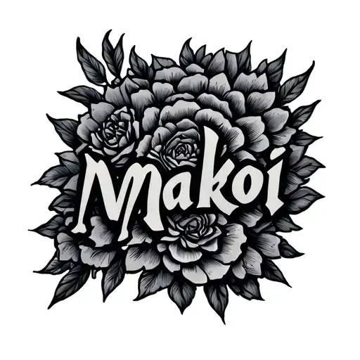 "Makoi" name written - Variation 2