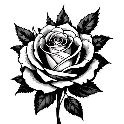 black widow and rose - Variation 2