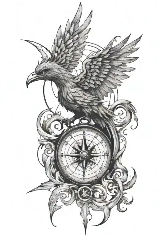 compass, pheonix rising, semi colon