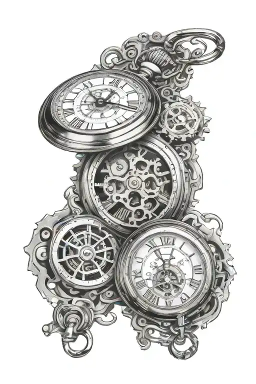 steampunk pocket watch