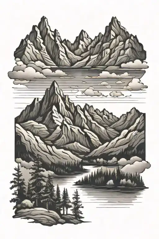 Nature stuff Mountains - Variation 2
