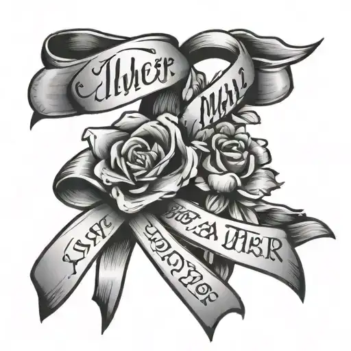 two cancer ribbons with the quote with your heart in the right place .you will go far. Mum xoxo and heart with flower