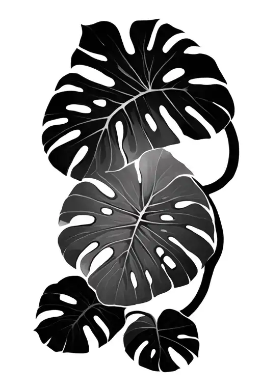 lion monstera - Variation 2