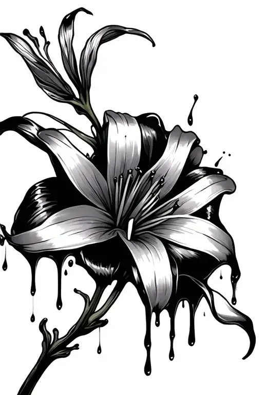 spider lily dripping blood