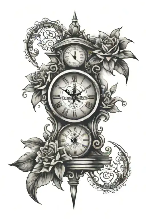 serenity prayer, eye, clock - Variation 2
