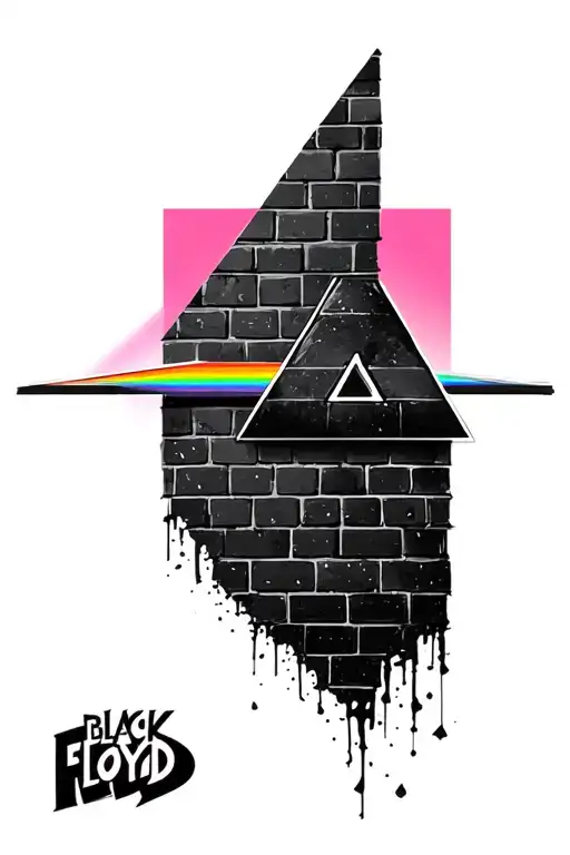 the wall bricks prism pink floyd