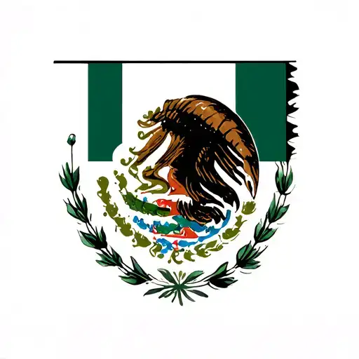 Mexican Flag - Variation 2