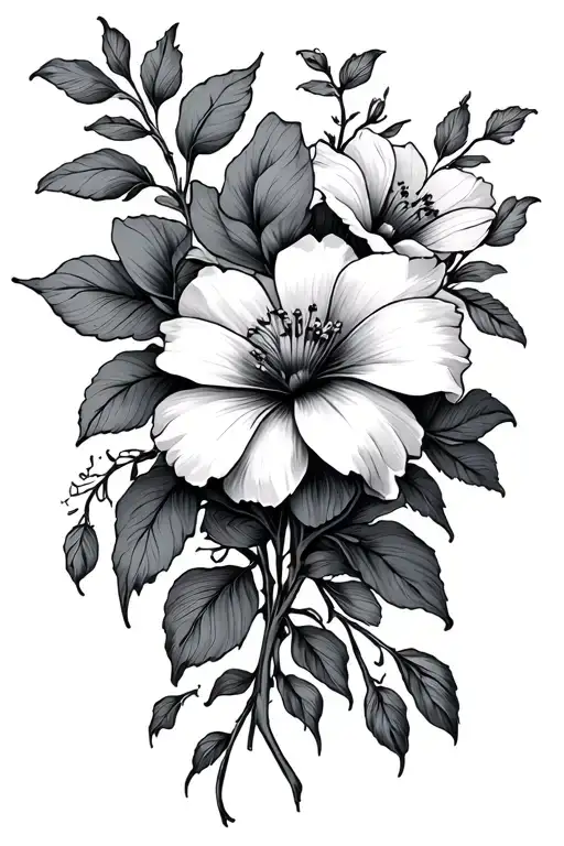 Pain in right forearm with flowers