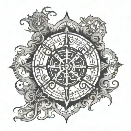 psychedelic vegvisir - Variation 4