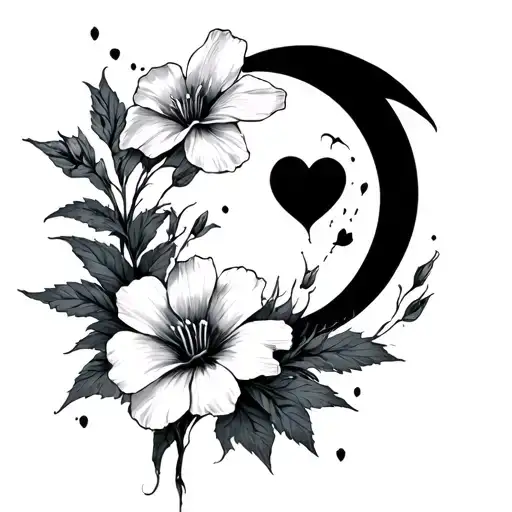 Moon flowers, love, anger, passion