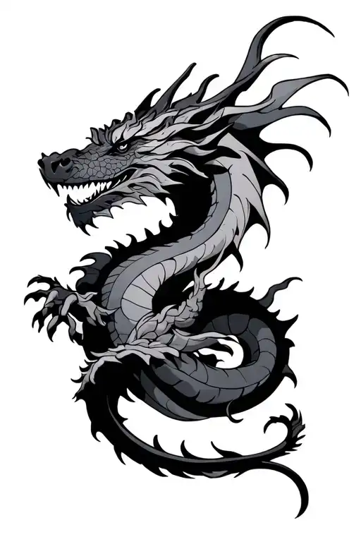 dragon wrapped - Variation 2