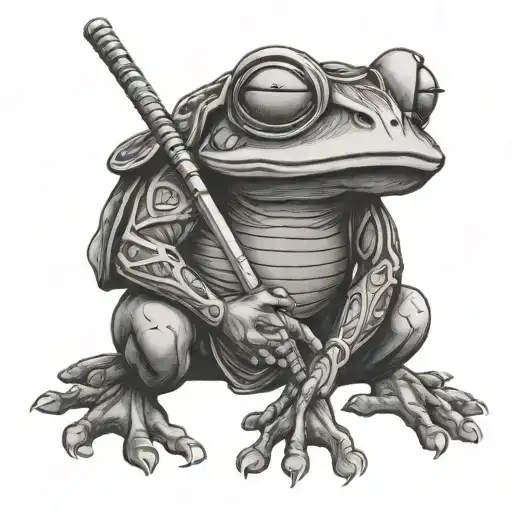 kaeru frog samurai