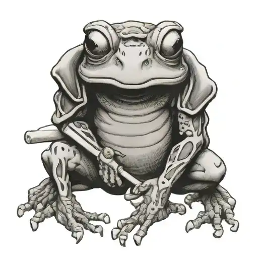 kaeru frog samurai - Variation 2