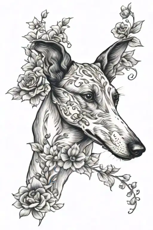 greyhound floral