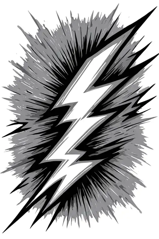 lightening bolt striking - Variation 2