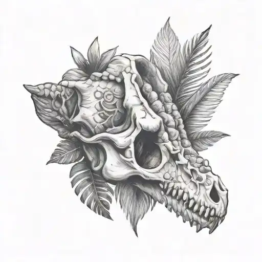 dinosaur skull - Variation 2