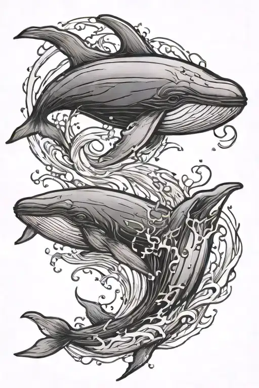 whale swimming - Variation 1
