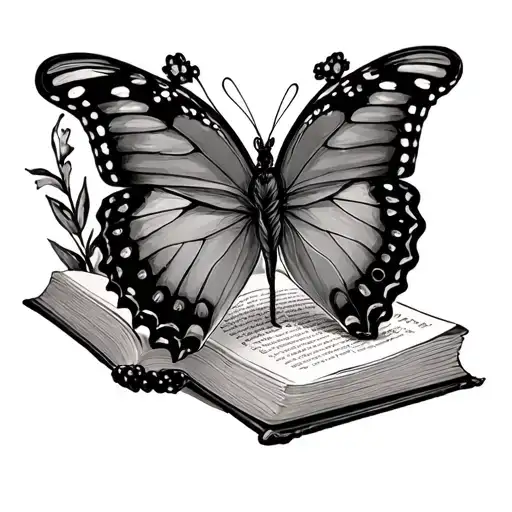 little butterfly and bible