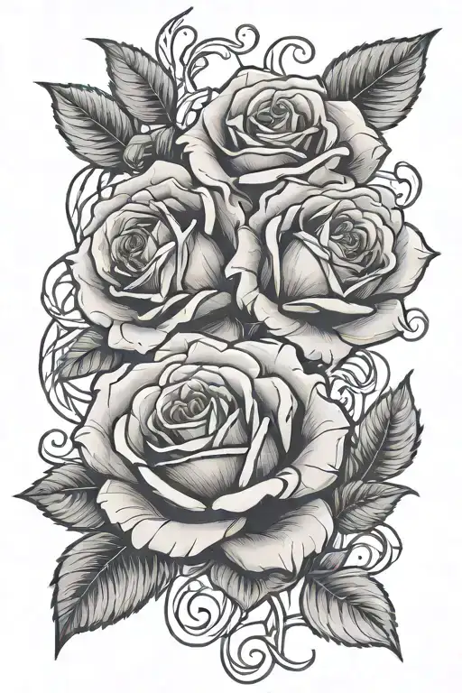roses intertwined - Variation 2