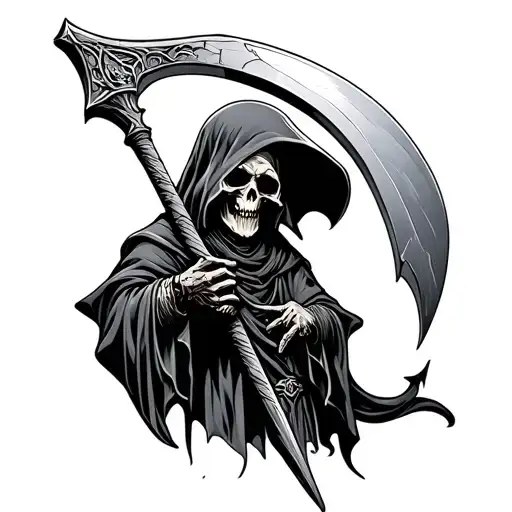 Grim Reaper Scythe - Variation 2
