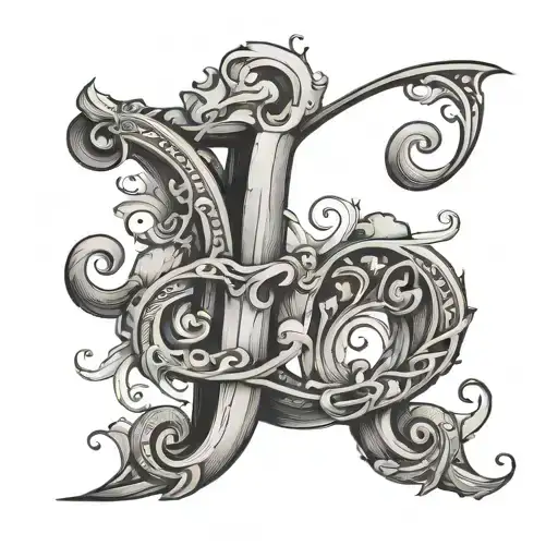 letter R Y J - Variation 3