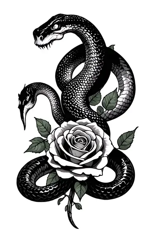 Snake Goth style Roses mixed