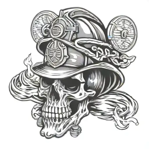Firefighter skull - Variation 2