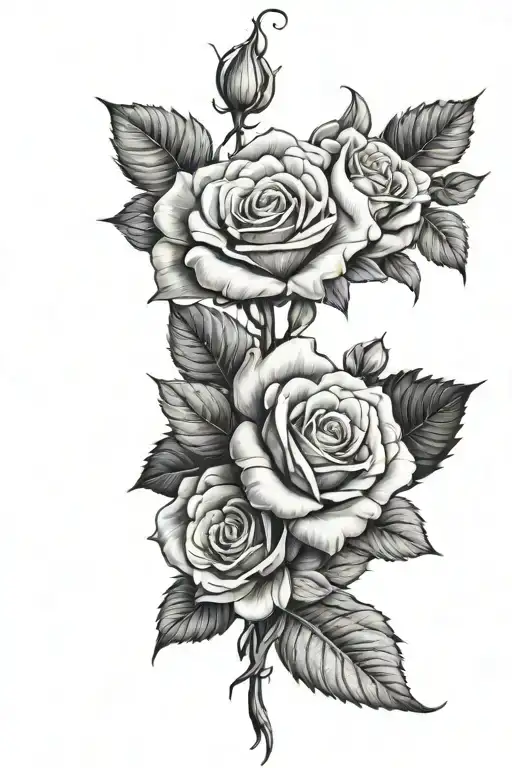 Flower bouquet that fouces on roses growing not to busy