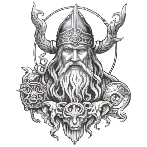 god odin hanging - Variation 3
