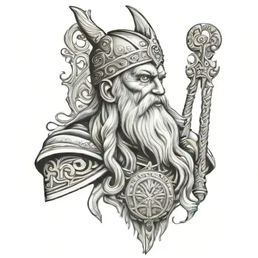 god odin hanging - Variation 4
