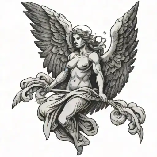 angel cloud fear the lord - Variation 2