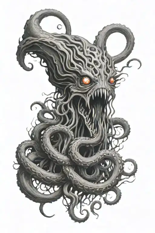 eldritch horror with tentacles and eyes - Variation 2