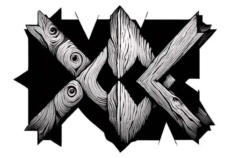 XI.XX.MMXXI wood grain alter