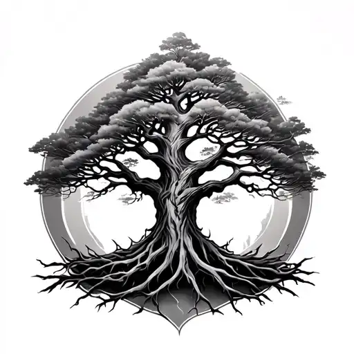 Yggdrasil tree beautifully detailed  - Variation 2