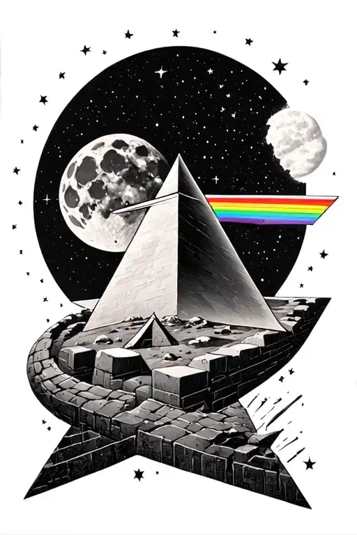 pink floyd prism dark side otäf the moon the wall