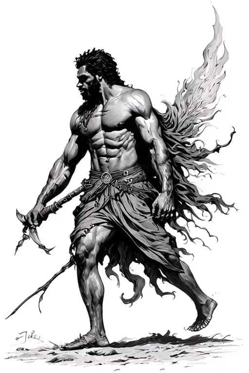 Black man I walk through the valley of the shadow of death, I will fear no evil, for you are with me; your rod and your  - Variation 2