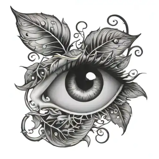eye in plant vine